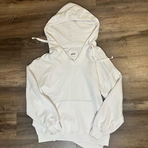 Aerie Classic White Hoodie Sweater